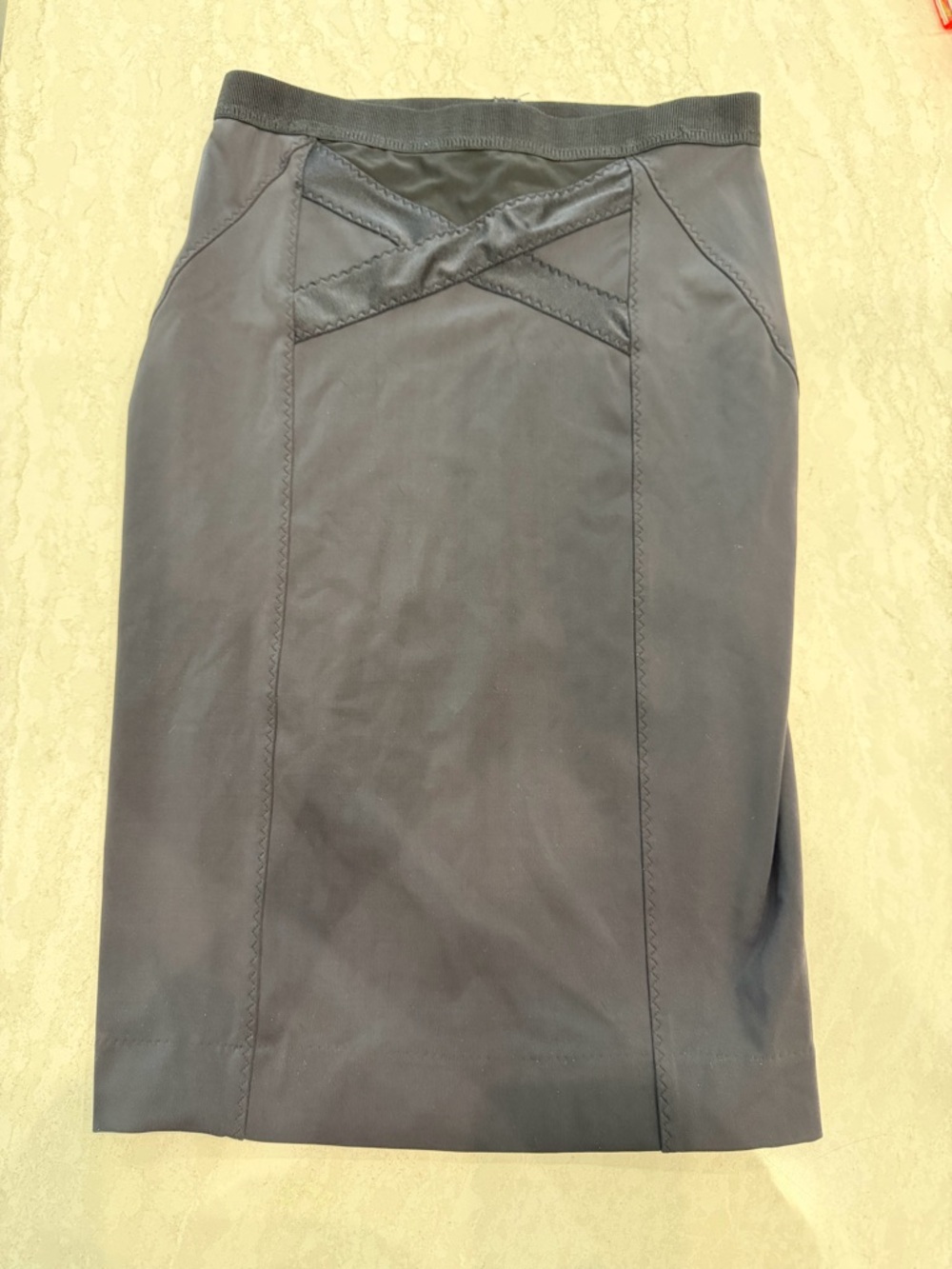 By Malene Birger Black Pencil Skirt with Subtle Panel Detail
